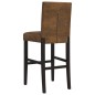 vidaXL Taburetes altos 2 uds madera maciza de caucho y tela vidaXL Taburetes altos 2 uds madera maciza de caucho y tela