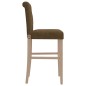 vidaXL Taburetes altos 2 uds madera maciza de caucho y tela vidaXL Taburetes altos 2 uds madera maciza de caucho y tela