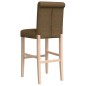 vidaXL Taburetes altos 2 uds madera maciza de caucho y tela vidaXL Taburetes altos 2 uds madera maciza de caucho y tela