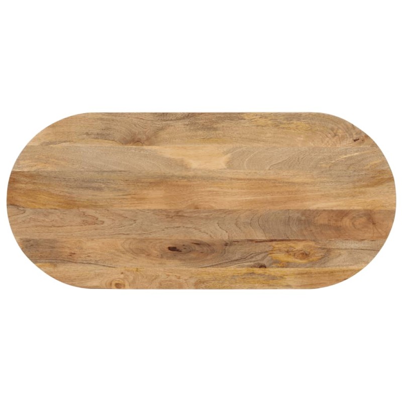 vidaXL Tablero de mesa ovalado madera maciza de mango 90x40x3,8 cm vidaXL Tablero de mesa ovalado madera maciza de mango 90x40x3,8 cm