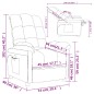 vidaXL Sillón de masaje de tela negro vidaXL Sillón de masaje de tela negro