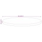 vidaXL Tablero de mesa redondo madera maciza de mango Ø 90x3,8 cm vidaXL Tablero de mesa redondo madera maciza de mango Ø 90x3,8 cm