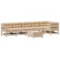 vidaXL Juego de muebles de jardín 7 pzas y cojines madera maciza pino vidaXL Juego de muebles de jardín 7 pzas y cojines madera maciza pino