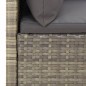 vidaXL Set de muebles de jardín 5 pzas y cojines ratán sintético gris vidaXL Set de muebles de jardín 5 pzas y cojines ratán sintético gris