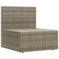 vidaXL Set de muebles de jardín 5 pzas y cojines ratán sintético gris vidaXL Set de muebles de jardín 5 pzas y cojines ratán sintético gris