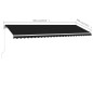 vidaXL Toldo de pie retráctil manual gris antracita 500x300 cm vidaXL Toldo de pie retráctil manual gris antracita 500x300 cm