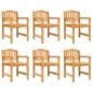 vidaXL Juego de comedor de jardín 7 piezas madera maciza de teca vidaXL Juego de comedor de jardín 7 piezas madera maciza de teca
