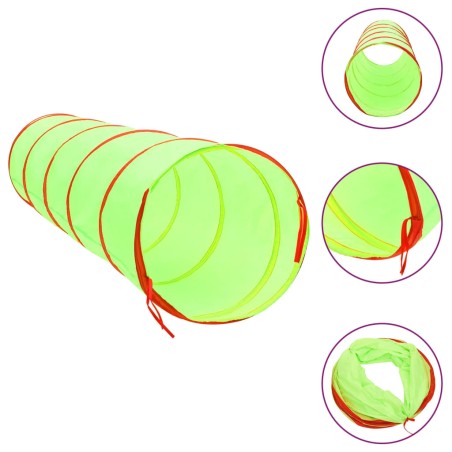 vidaXL Túnel de juego para niños poliéster verde 175 cm