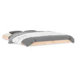 vidaXL Estructura de cama madera maciza de pino 140x200 cm
