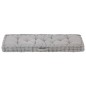 vidaXL Cojín para palés algodón gris 120x40x7 cm vidaXL Cojín para palés algodón gris 120x40x7 cm