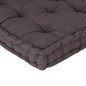 vidaXL Cojín para palés algodón gris antracita 120x40x7 cm vidaXL Cojín para palés algodón gris antracita 120x40x7 cm
