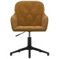 vidaXL Silla de oficina giratoria de terciopelo marrón vidaXL Silla de oficina giratoria de terciopelo marrón
