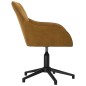 vidaXL Silla de oficina giratoria de terciopelo marrón vidaXL Silla de oficina giratoria de terciopelo marrón