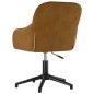 vidaXL Silla de oficina giratoria de terciopelo marrón vidaXL Silla de oficina giratoria de terciopelo marrón