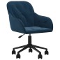 vidaXL Silla de oficina giratoria terciopelo azul vidaXL Silla de oficina giratoria terciopelo azul