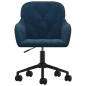 vidaXL Silla de oficina giratoria terciopelo azul vidaXL Silla de oficina giratoria terciopelo azul