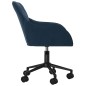 vidaXL Silla de oficina giratoria terciopelo azul vidaXL Silla de oficina giratoria terciopelo azul