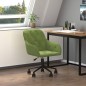 vidaXL Silla de oficina giratoria de terciopelo verde claro vidaXL Silla de oficina giratoria de terciopelo verde claro