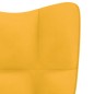 vidaXL Silla de relajación con reposapiés terciopelo amarillo mostaza vidaXL Silla de relajación con reposapiés terciopelo amarillo mostaza