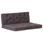 vidaXL Cojines para muebles de palets 2 unidades algodón antracita vidaXL Cojines para muebles de palets 2 unidades algodón antracita