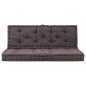 vidaXL Cojines para muebles de palets 2 unidades algodón antracita vidaXL Cojines para muebles de palets 2 unidades algodón antracita
