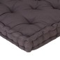 vidaXL Cojines para muebles de palets 2 unidades algodón antracita vidaXL Cojines para muebles de palets 2 unidades algodón antracita
