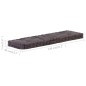 vidaXL Cojines para muebles de palets 2 unidades algodón antracita vidaXL Cojines para muebles de palets 2 unidades algodón antracita