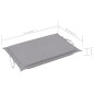 vidaXL Tumbona de jardín con mesa y cojín madera maciza de acacia vidaXL Tumbona de jardín con mesa y cojín madera maciza de acacia