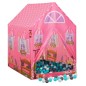 vidaXL Tienda de juegos para niños con 250 bolas rosa 69x94x104 cm vidaXL Tienda de juegos para niños con 250 bolas rosa 69x94x104 cm