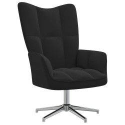 vidaXL Sillón de relax de terciopelo negro