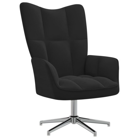 vidaXL Sillón de relax de terciopelo negro