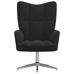 vidaXL Sillón de relax de terciopelo negro