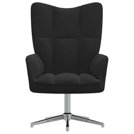 vidaXL Sillón de relax de terciopelo negro