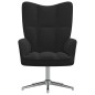 vidaXL Sillón de relax de terciopelo negro