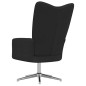 vidaXL Sillón de relax de terciopelo negro