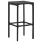 vidaXL Set de bar para jardín 4 pzas y cojines ratán sintético negro vidaXL Set de bar para jardín 4 pzas y cojines ratán sintético negro