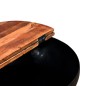 vidaXL Mesa de centro de madera maciza reciclada negra en forma de bol vidaXL Mesa de centro de madera maciza reciclada negra en forma de bol