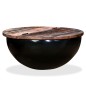 vidaXL Mesa de centro de madera maciza reciclada negra en forma de bol vidaXL Mesa de centro de madera maciza reciclada negra en forma de bol