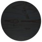 vidaXL Superficie de mesa madera maciza de pino negro Ø30x2,5 cm vidaXL Superficie de mesa madera maciza de pino negro Ø30x2,5 cm