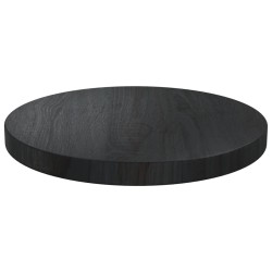 vidaXL Superficie de mesa madera maciza de pino negro Ø30x2,5 cm
