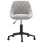 vidaXL Silla de comedor giratoria de terciopelo gris claro vidaXL Silla de comedor giratoria de terciopelo gris claro