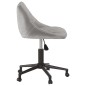 vidaXL Silla de comedor giratoria de terciopelo gris claro vidaXL Silla de comedor giratoria de terciopelo gris claro