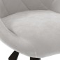 vidaXL Silla de comedor giratoria de terciopelo gris claro vidaXL Silla de comedor giratoria de terciopelo gris claro