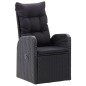 vidaXL Juego de comedor de jardín 9 piezas con cojines negro vidaXL Juego de comedor de jardín 9 piezas con cojines negro