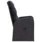 vidaXL Juego de comedor de jardín 9 piezas con cojines negro vidaXL Juego de comedor de jardín 9 piezas con cojines negro