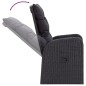 vidaXL Juego de comedor de jardín 9 piezas con cojines negro vidaXL Juego de comedor de jardín 9 piezas con cojines negro