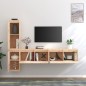 vidaXL Muebles para TV 4 piezas madera maciza de pino