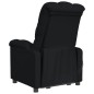 vidaXL Sillón de masaje elevable tela negro vidaXL Sillón de masaje elevable tela negro