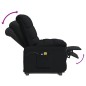 vidaXL Sillón de masaje elevable tela negro vidaXL Sillón de masaje elevable tela negro