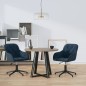 vidaXL Sillas de comedor giratorias 2 uds terciopelo azul vidaXL Sillas de comedor giratorias 2 uds terciopelo azul